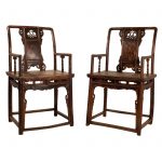 Armchair, Southern official's hat, China, Shanxi, antique, elm wood, lacquer, Ming, oriental furniture