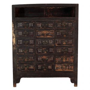 Meuble d apothicaire, herboriste, antique, Chine, Shanxi, 19 siecle, mobilier oriental, lacque sur bois orme et pin
