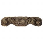 Carved beam, antique, China, Shanxi, 19 century, elm wood, sculpture, woodcarving, part of house, oriental art
