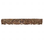 Carved beam, antique, China, shanxi province, woodcarving, architectural part, house, temple, polycromed wood, 19 century, wood sculpture