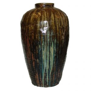 Wine jar, China, antique, 19 century, glazed ceramic, storage vessel, oriental art, Shanxi province